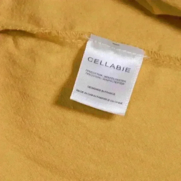 NWT Cellabie gold color embroidered front 3/4 sleeve 2XL pullover shirt - Picture 10 of 11